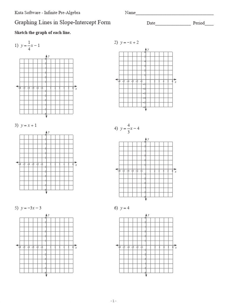 Kuta Software Infinite Pre Algebra Form | PDF