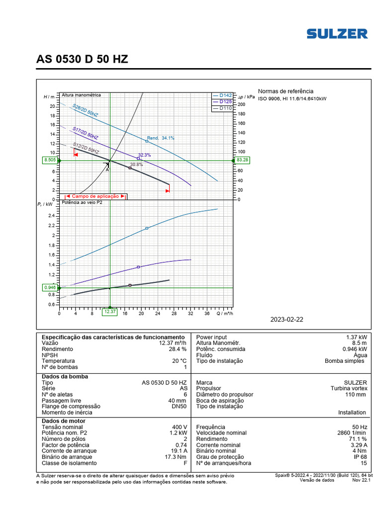 Folha de Dados As 0530 D | PDF | Bomba | Engenharia Mecânica