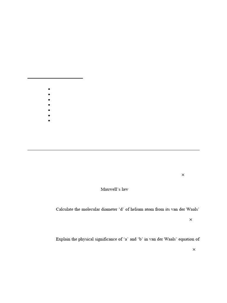 PHYSICAL Paper SEM1 | PDF | Gases | Buffer Solution