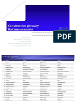 Construction Glossary in 4 Languages