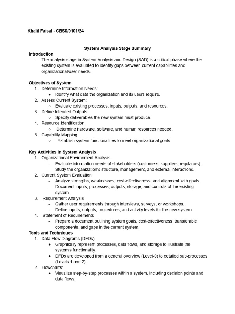 System Analysis and Design Overview | PDF | System | Information Science