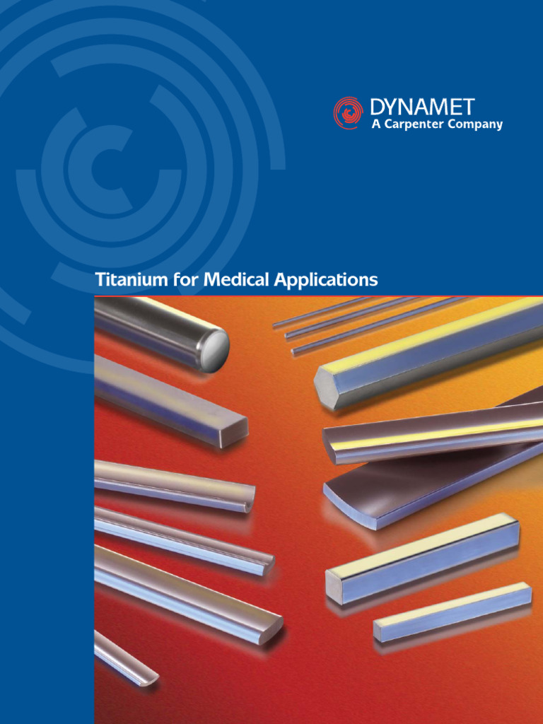 Titanium Medical Broch 2005 | PDF | Titanium | Engineering Tolerance