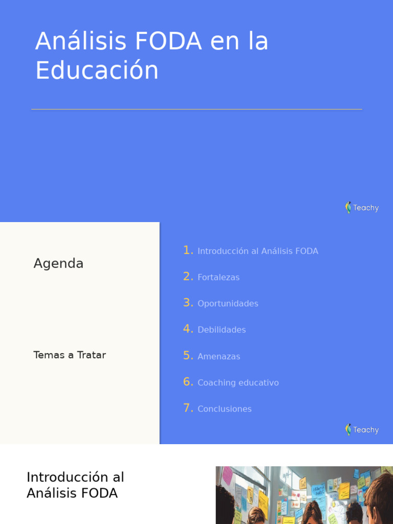 Análisis FODA en Educación: Claves y Estrategias | PDF | Análisis FODA ...