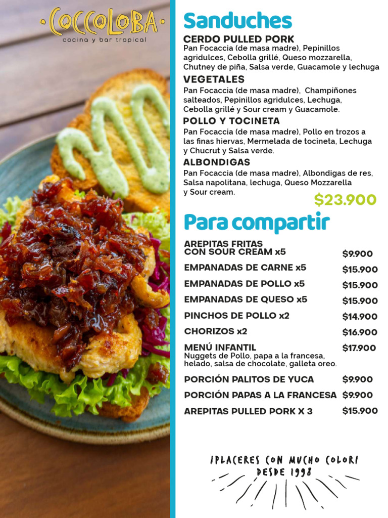 MENU 2025 Compressed | PDF | Alimentos | Bebida