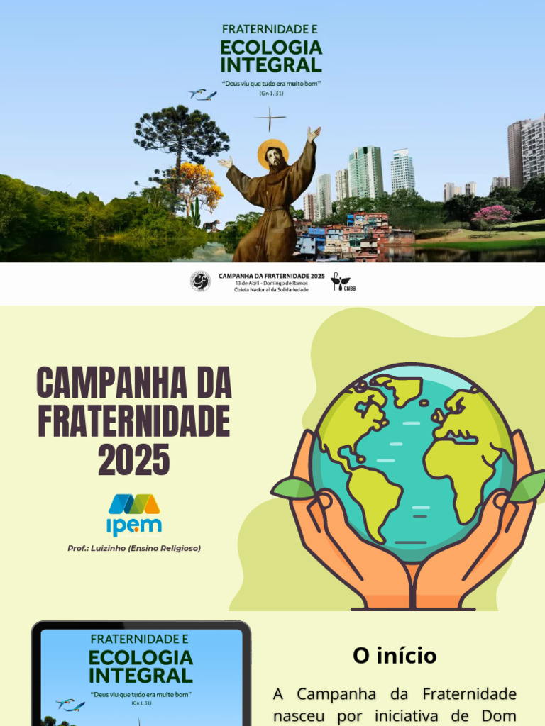 Campanha da Fraternidade 2025: Pecado Ecológico | PDF