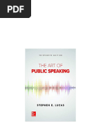 The Art of Public Speaking - 13th Edition Entire Book Download | PDF ...