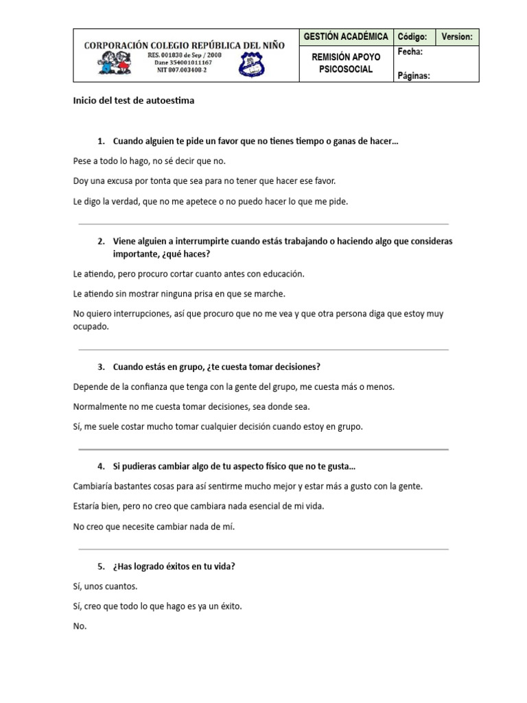 Autoconfianza en la Toma de Decisiones | PDF | Autoestima
