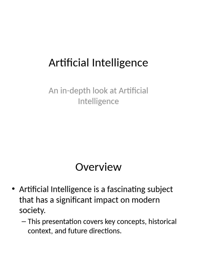 Exploring Artificial Intelligence Trends | PDF