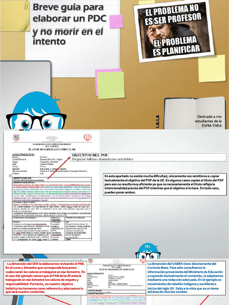 Guía para redactar un PDC efectivo | PDF | Plan de estudios | Holismo