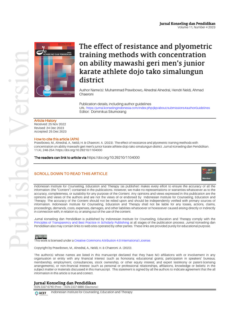 The Effect of Resistance and Plyometric Training M | PDF | Analysis Of ...