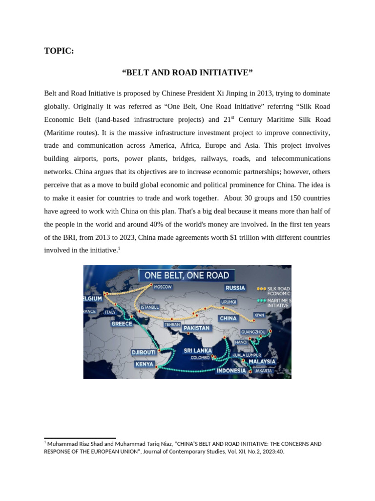 Belt and Road Initiative | PDF | Asia | Economies