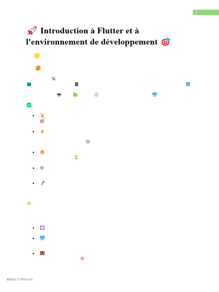 Introduction à Flutter et à Dart | PDF | Programmation informatique ...