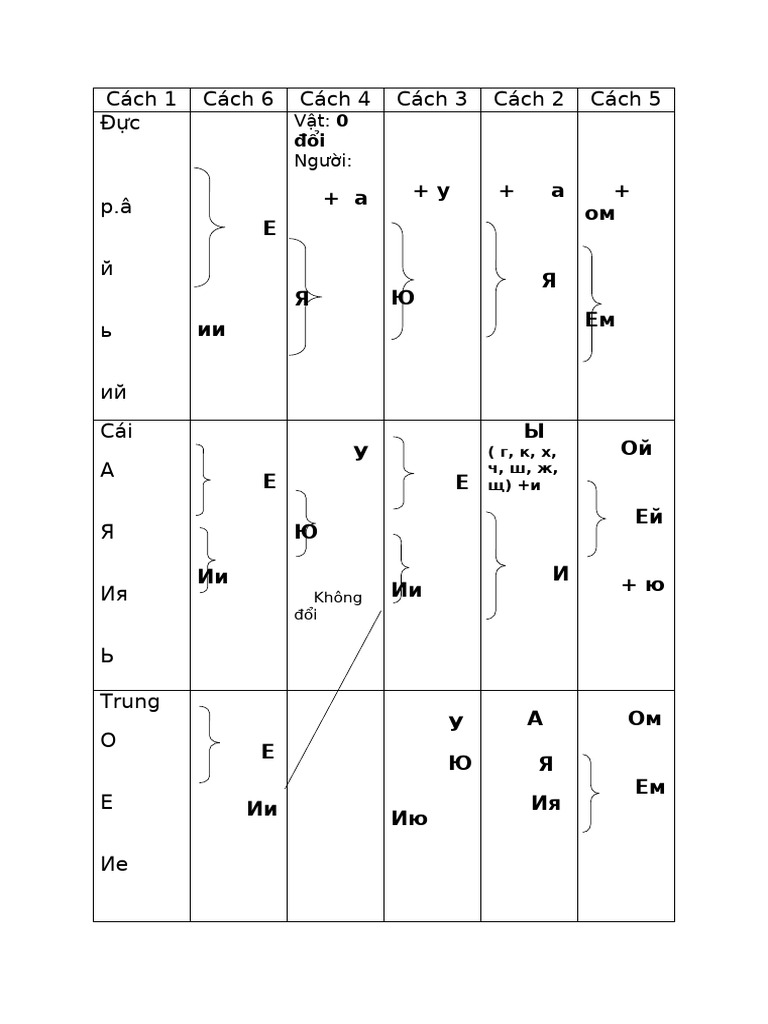 T NG H P Cách Nga | PDF