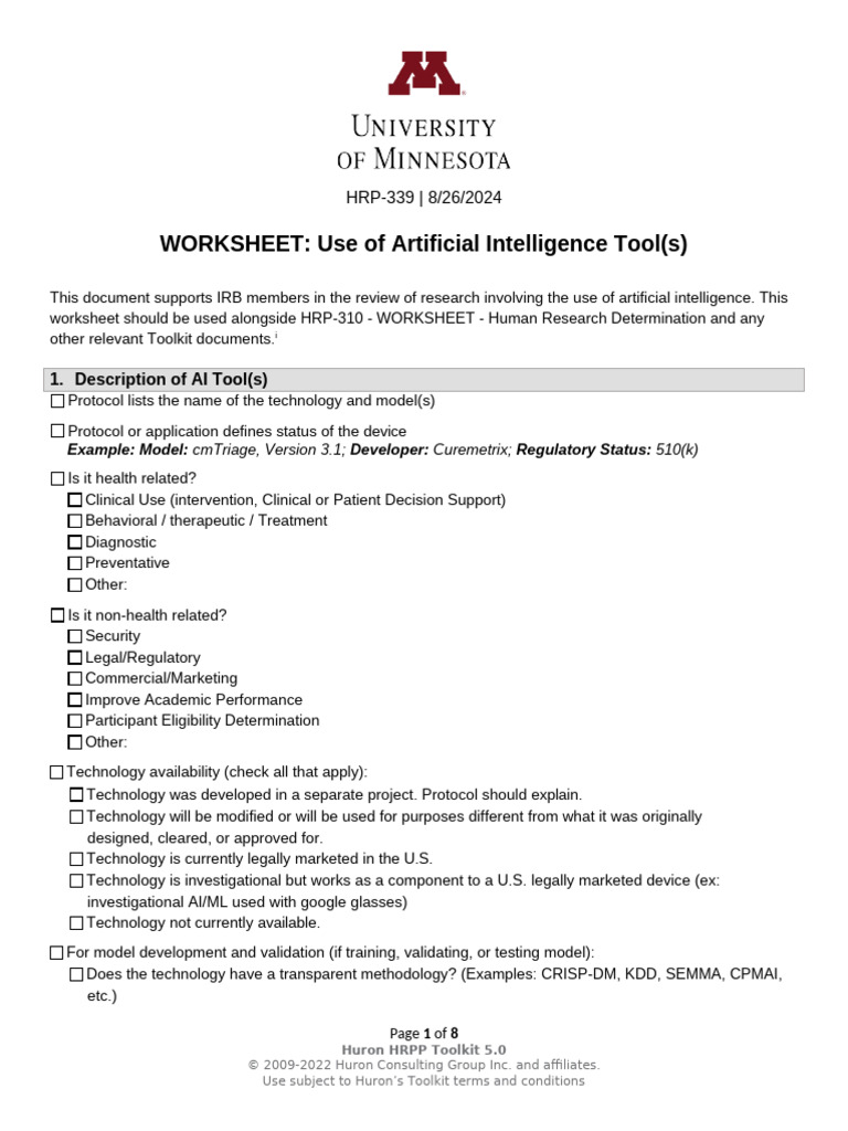 AI Tool Use in Research Review Worksheet | PDF | Artificial ...
