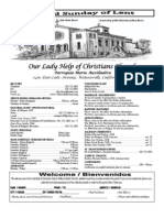Parish Bulletin for March 11, 2012