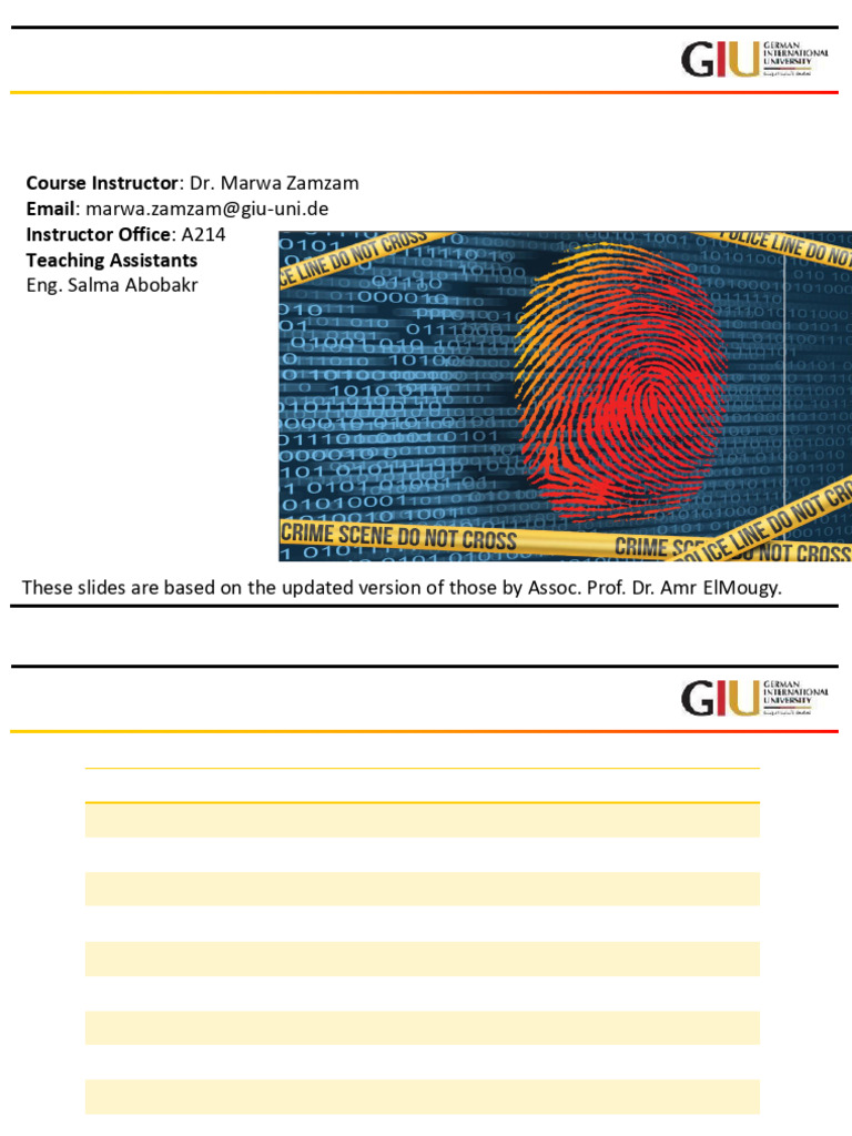 Introduction to Digital Forensics Course | PDF | Computer Forensics ...