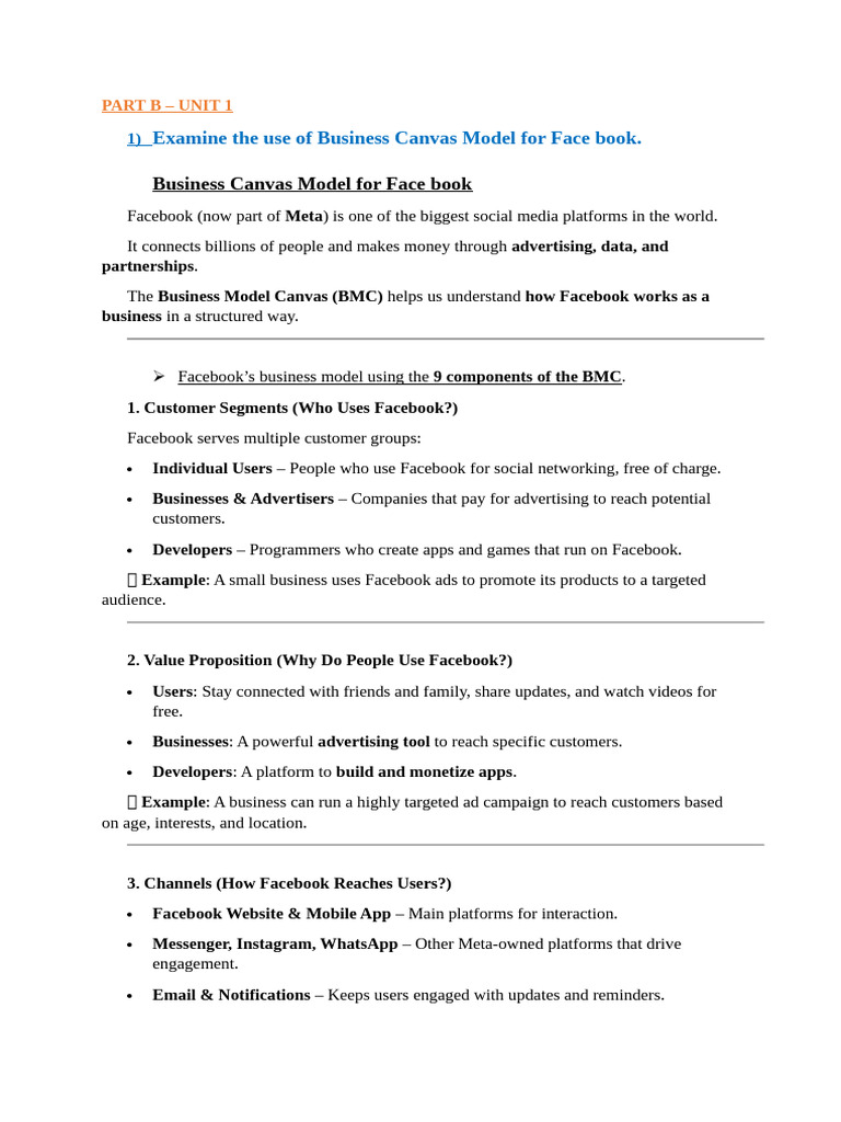 BMI Unit 1&2 | PDF | Tinder (App) | Facebook