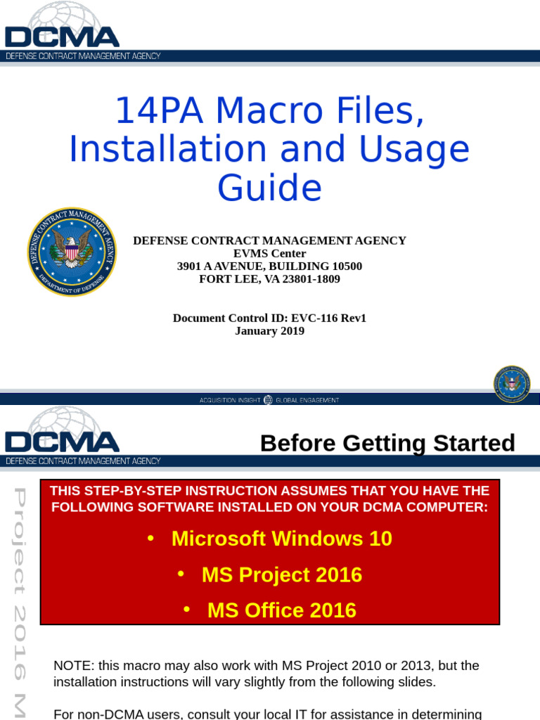 Install MS Project 2016 Macro Guide | PDF | Computer File | Windows 10