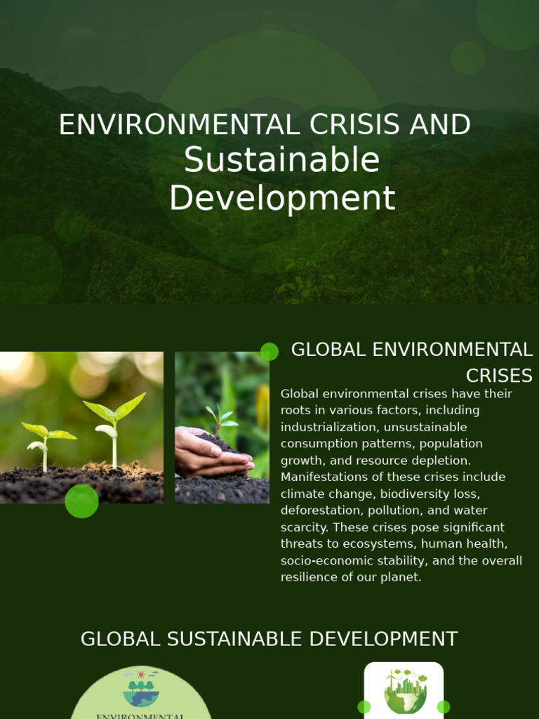 Addressing Global Environmental Crises | PDF | Sustainability ...