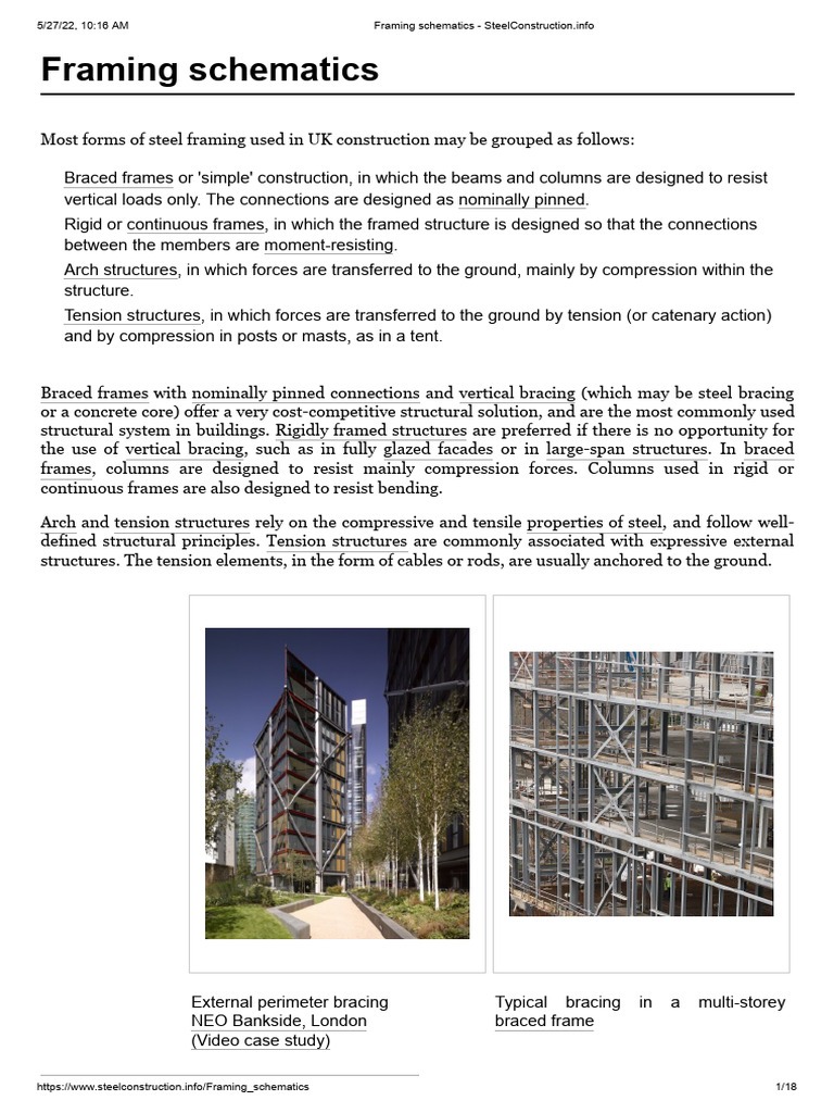 Steel Framing Systems Overview | PDF | Truss | Beam (Structure)