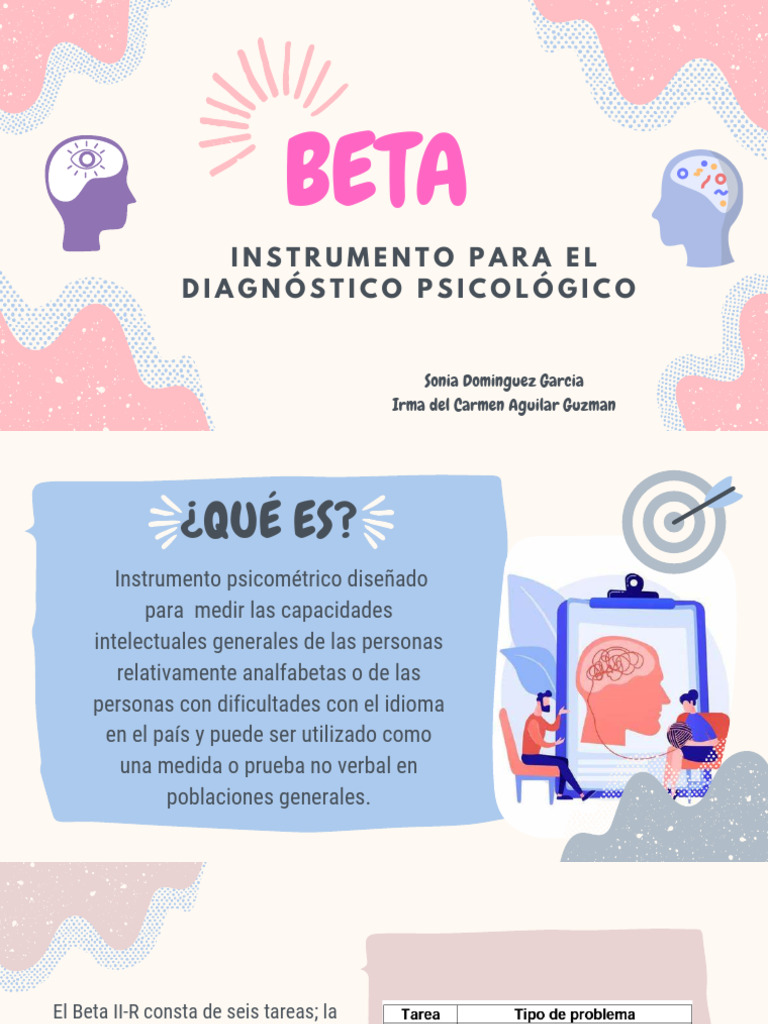 Instrumento Psicológico Beta II-R: Diagnóstico No Verbal | PDF