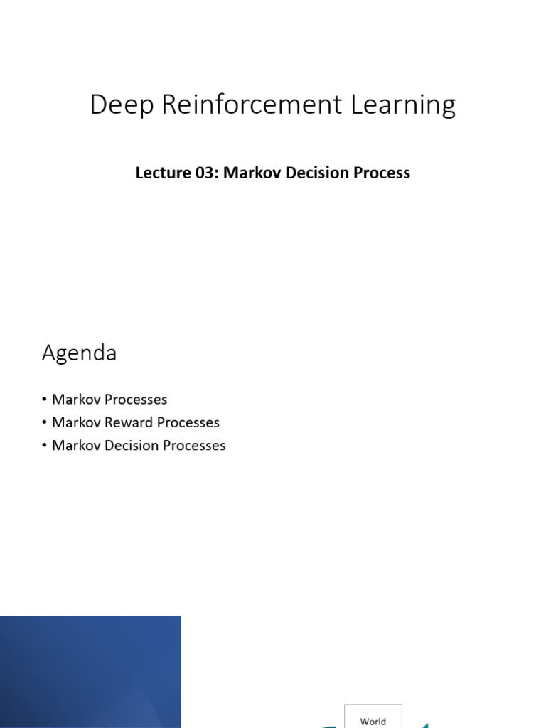 Markov Decision Processes in RL | PDF