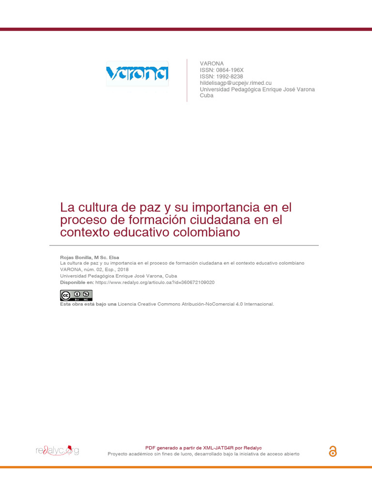 Importancia de la Cultura de Paz en Educación | PDF | Derechos humanos ...