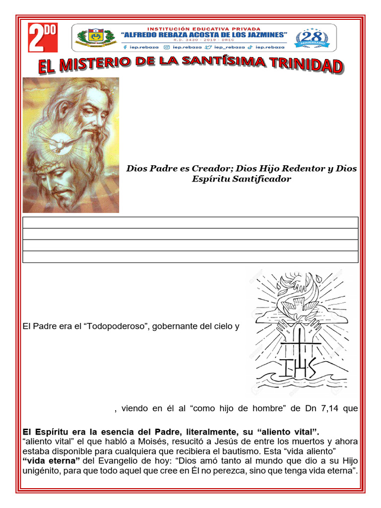 Comprendiendo la Trinidad en la Fe | PDF | Trinidad | Jesús
