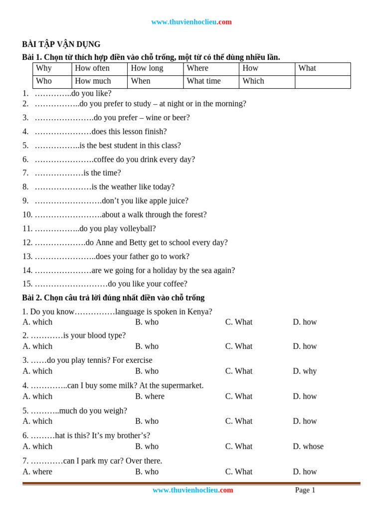 Luyen Chuyen Sau Ngu Phap Va Bai Tap Tieng Anh 6 Tap 2 | PDF