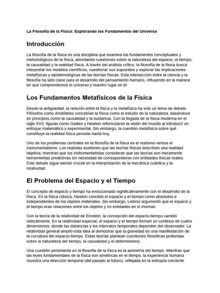 La Filosofía de la Física_ Explorando los Fundamentos del Universo ...