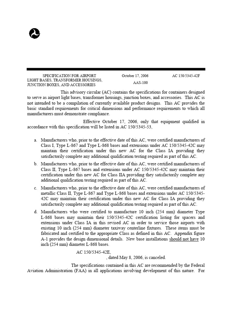 Airport Transformer Housing Specifications | PDF | Pipe (Fluid ...