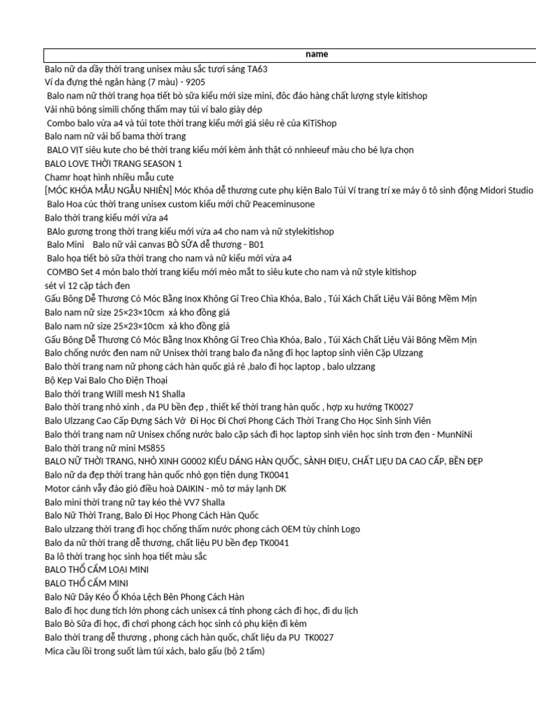 Tiki Sample 50 Sorted | PDF