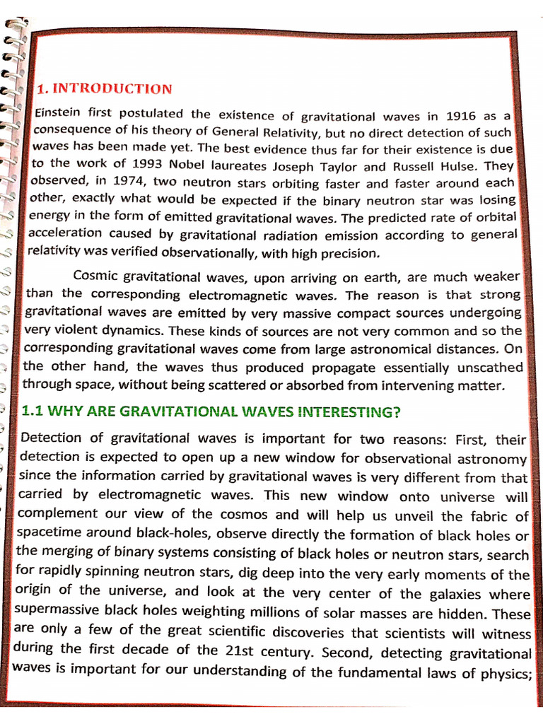 Gravitational Waves | PDF