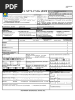 Pag-IBIG Member's Data Form (MDF) | PDF | Address (Geography) | Cooperative