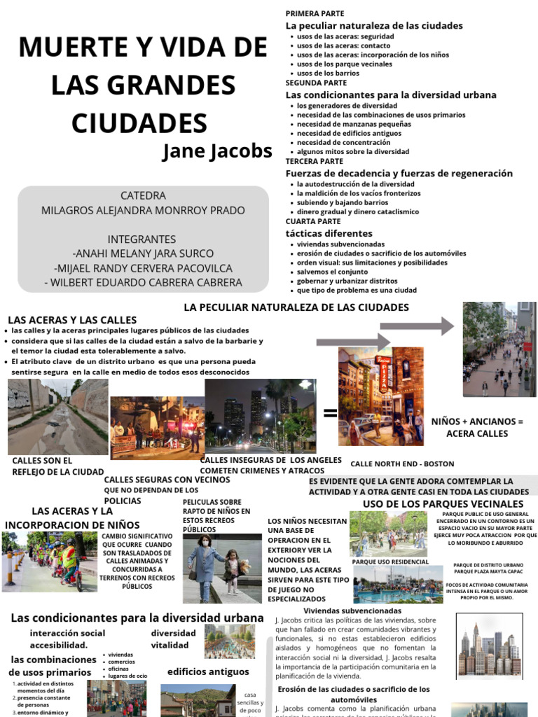 Vitalidad Urbana según Jane Jacobs | PDF | Planificación | Urbanismo