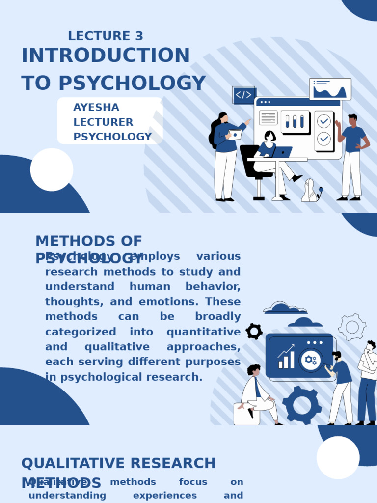 Lecture 3 Intro To Psychology Methods ND Ethics | PDF | Quantitative ...