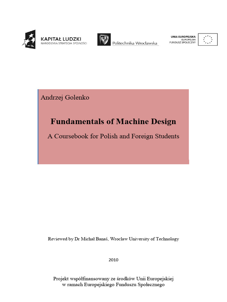 Fundamentals of Machine Design Coursebook | PDF | Strength Of Materials ...