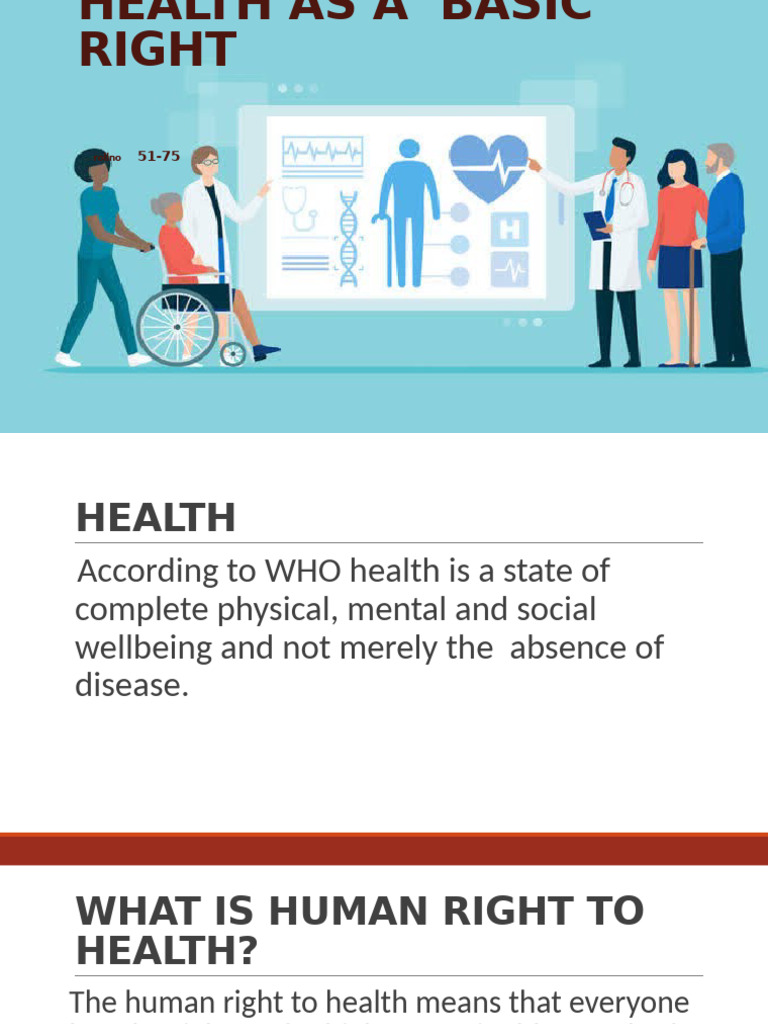 Right to Health: A Fundamental Human Right | PDF | Health Sciences ...
