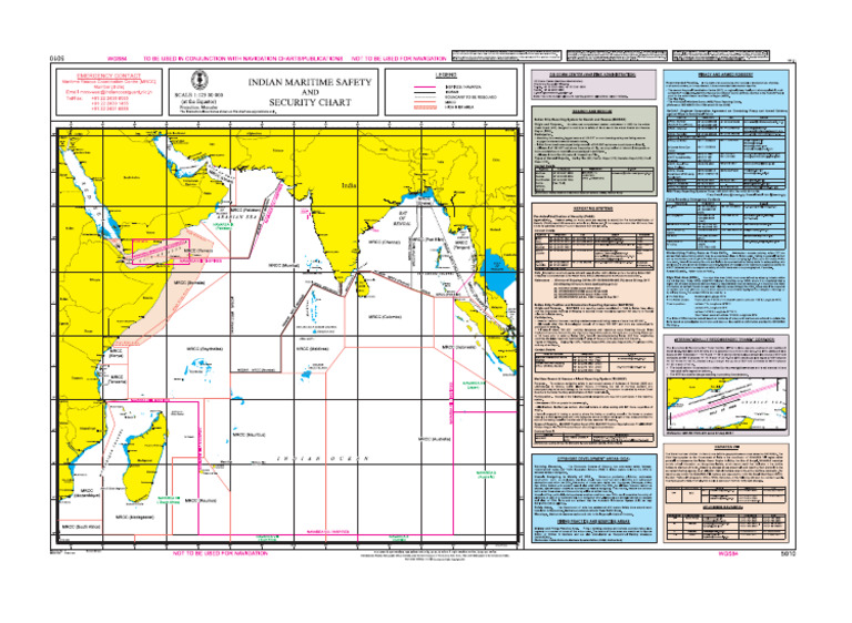 10 5010 Indian Maritime Security and Safety Chart | PDF