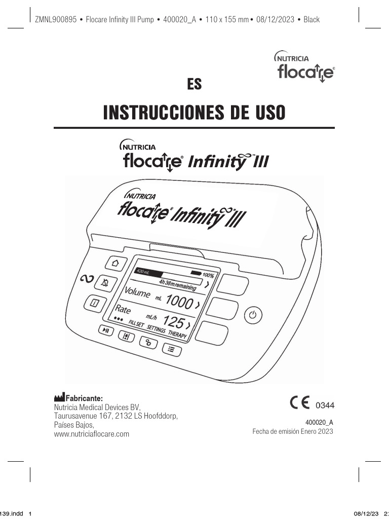 Manual de uso de Flocare Infinity | PDF | Alimentos | Nutrición