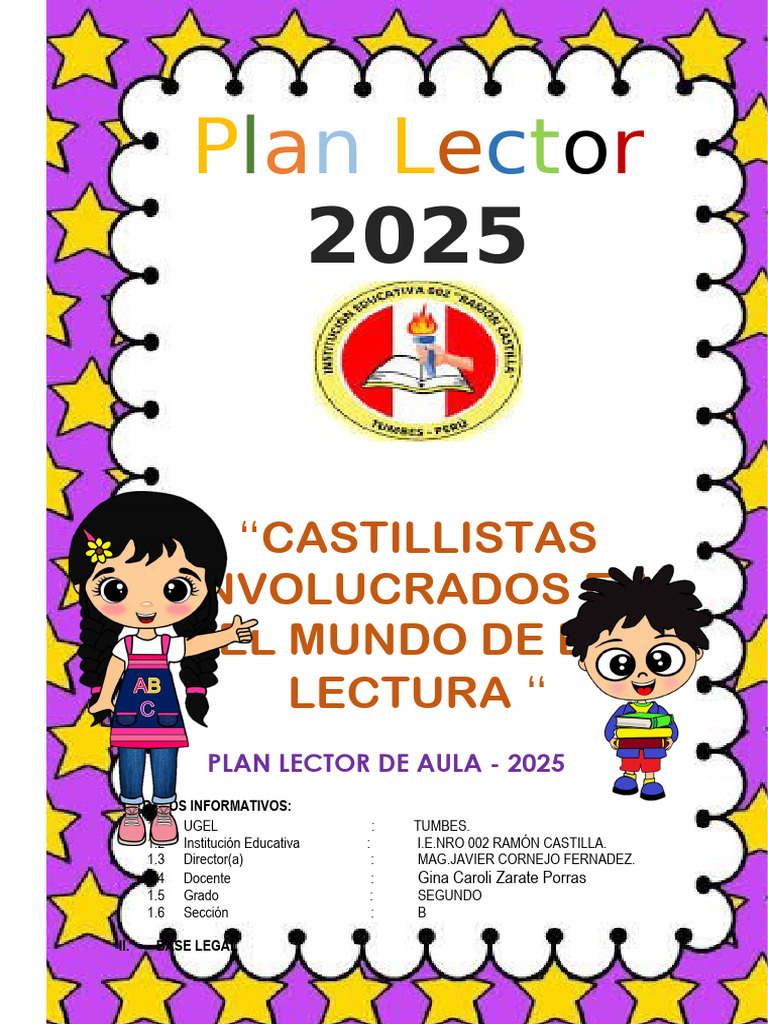 Plan Lector 2025 para Segundo Grado | PDF | Información | Salón de clases