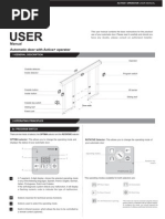 Activa User Manual Switch Door