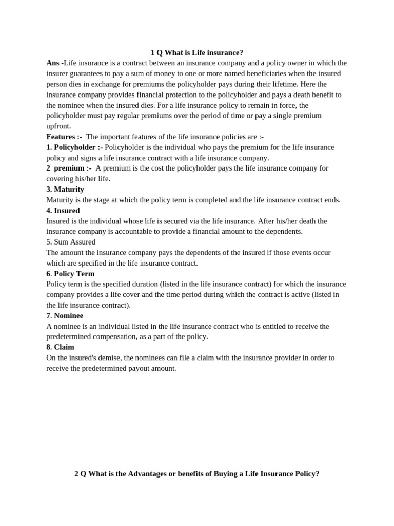 Understanding Life Insurance Basics | PDF | Life Insurance | Insurance