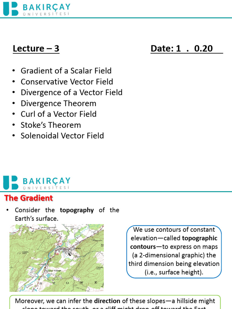 Vector Fields and Gradients Explained | PDF | Divergence | Gradient