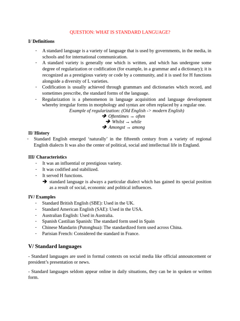 Group 2 - Standard Language - Update | PDF