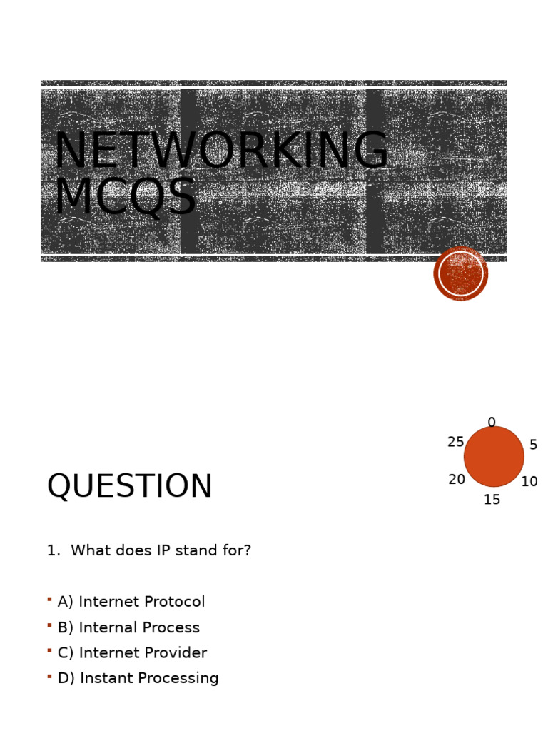 Networking MCQs for Exam Preparation | PDF | Internet Protocol Suite ...