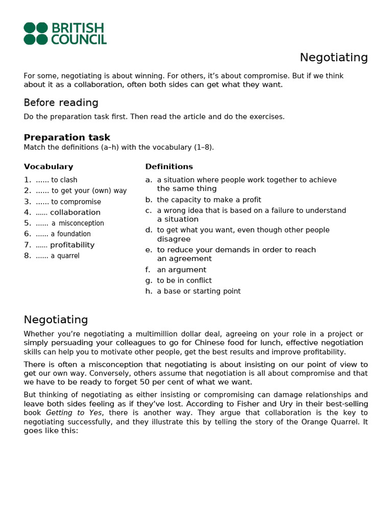 Effective Collaboration in Negotiation | PDF | Negotiation | Psychology