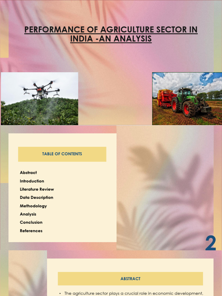 Agriculture Sector Performance in India | PDF | Economic Growth ...
