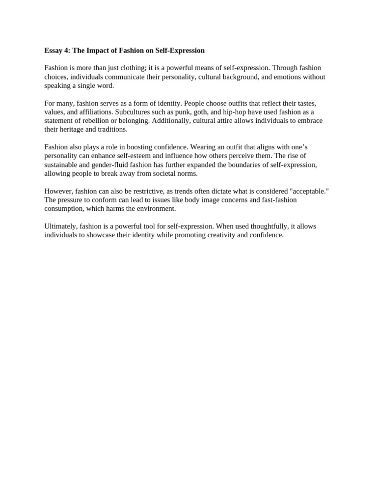 Essay 4 | PDF