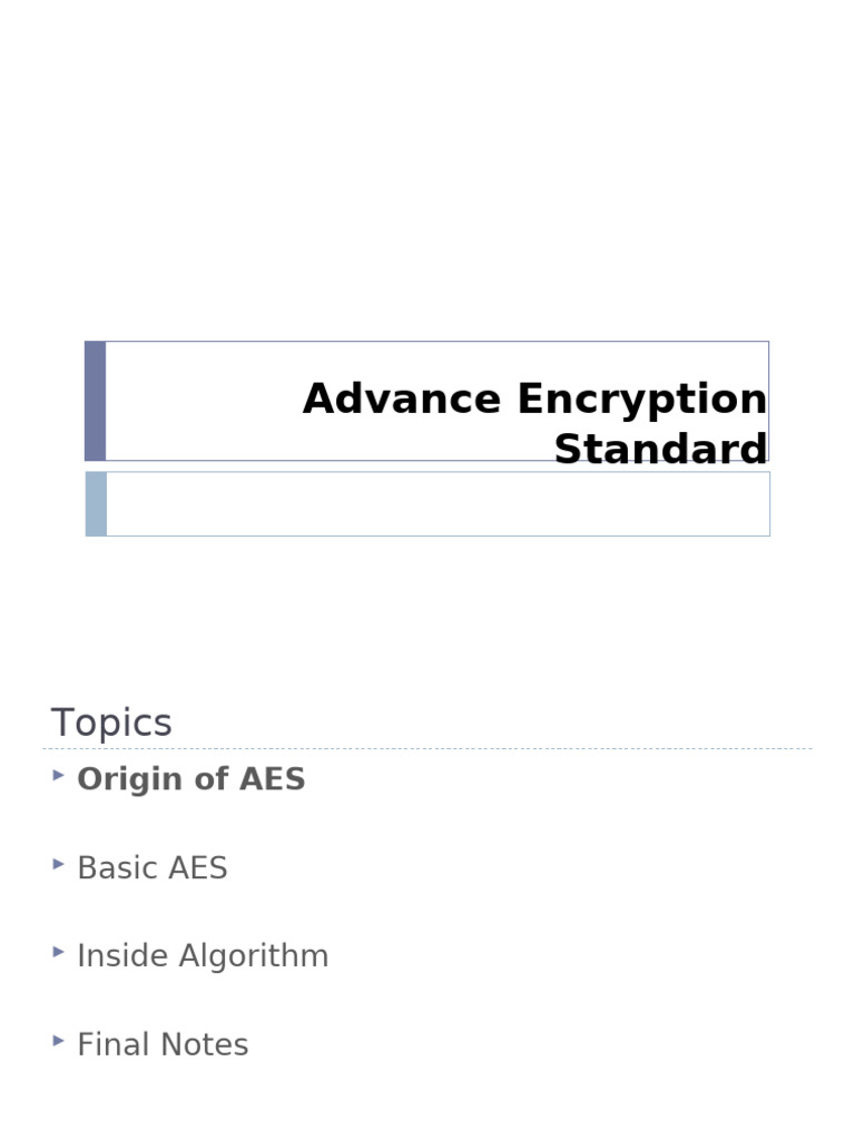 Lecture 05 AES | PDF | Cryptography | Cipher